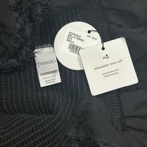 PEIXOTO Belle Crochet Ruched Smocked Lace Flutter Sleeve BodyCon Mini Dress NEW - Picture 13 of 14